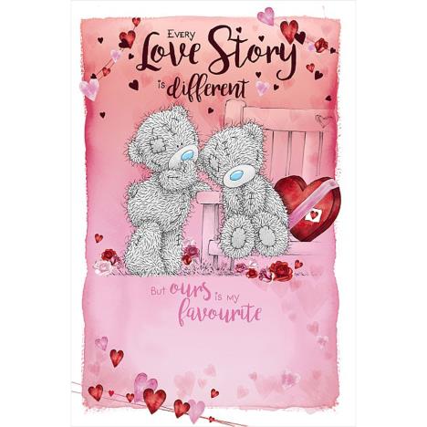Tatty Teddy Sat On Bench Me to You Bear Valentine's Day Card